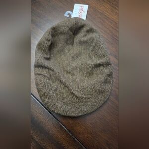 Baby Brown Tweed Beret / Cabby Hat